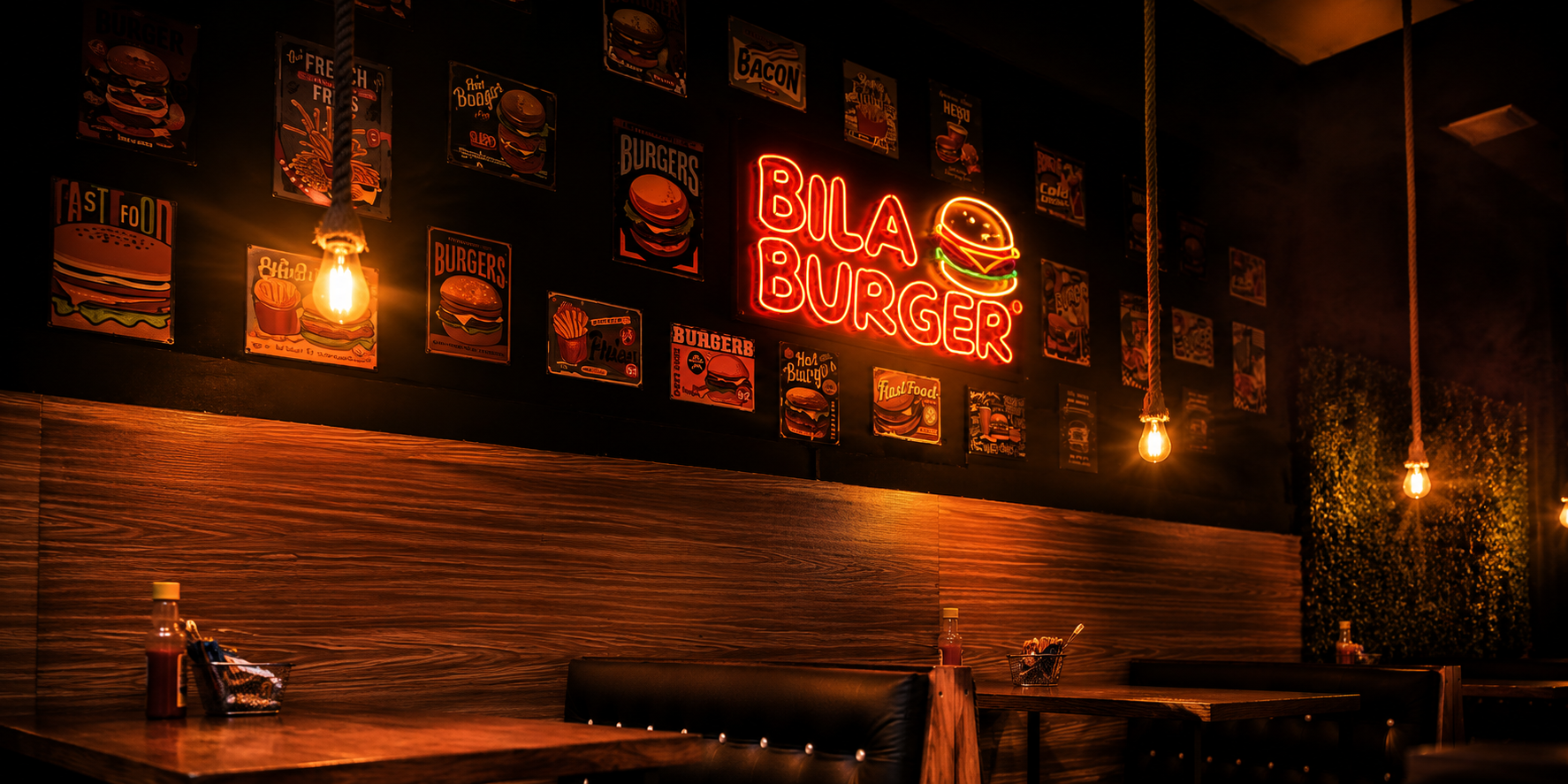 Ambiente do Bila Burger